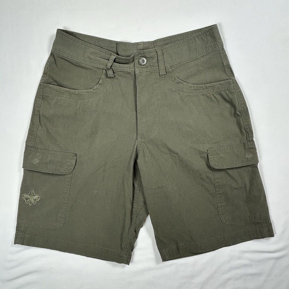 Boy Scouts of America Cargo Shorts Men's 30 Green Utility Gorp Outdoors Hiking